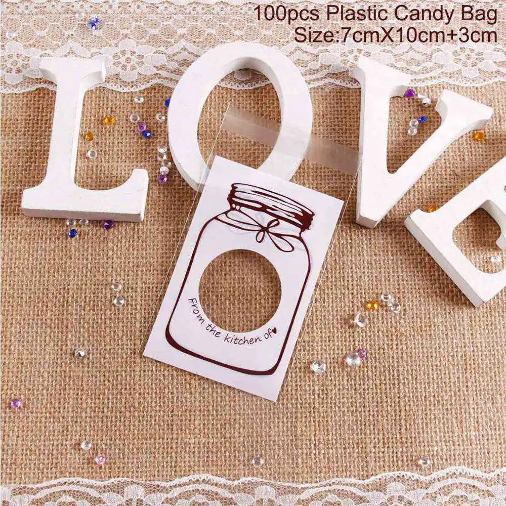 100pcs 7cmX10cm 1 Huiran, 100 шт, прозрачный пластиковый пакет в горошек, конфетный батончик, Подарочный мешок для печенья, свадьбы, дня рождения, вечеринки, OPP, конфетный упаковочный мешочек кисет - Цвет: 100pcs 7cmX10cm 1