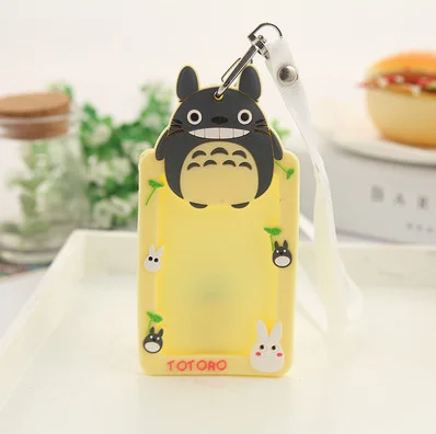 Kawaii 12 см 2 цвета-Тоторо резиновые карты Чехол, автобус и ID сообщение держатель для карт чехол, подарочные карты мешочек с держателем чехол