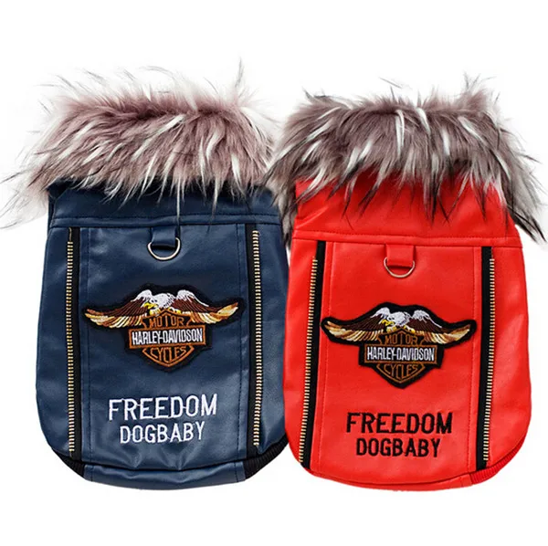 Супер собака одежда воздушный сила костюм куртка мех воротник домашнее животное