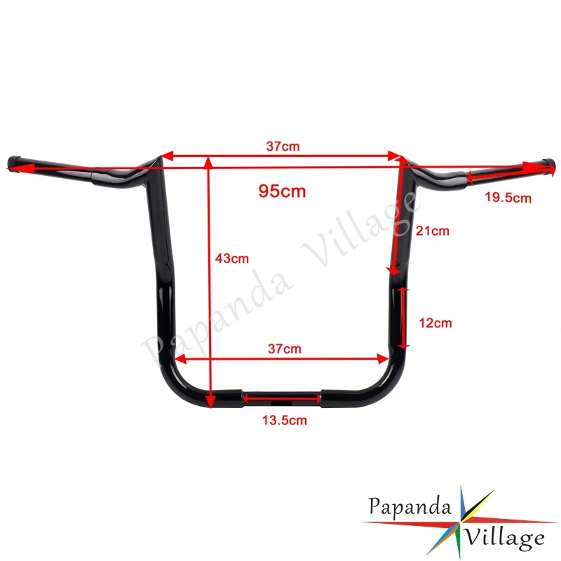 Хромированные мотоциклы 14 &quot16&quot Rise Monkey Bars на заказ руль для Harley Touring FLHT FLHTC w/Batwing