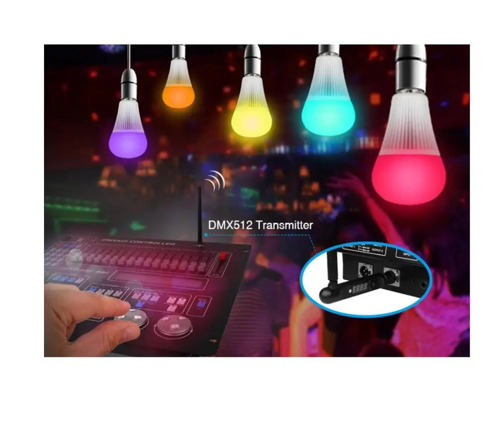 DC12V-24V Mi Light FUTD01 DMX 512 LED передатчик FUTD02 DMX512 RGB + CCT контроллер полосы FUTD04 9 Вт