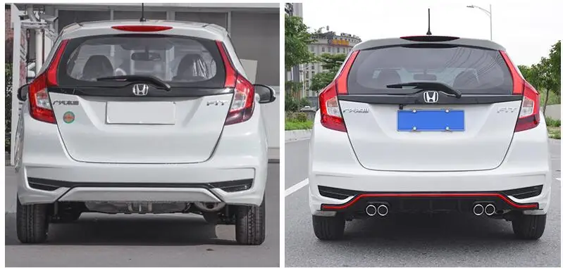 Для Honda fit Jazz Body kit спойлер- для fit Jazz 4CK ABS задний спойлер передний бампер диффузор защитные бамперы