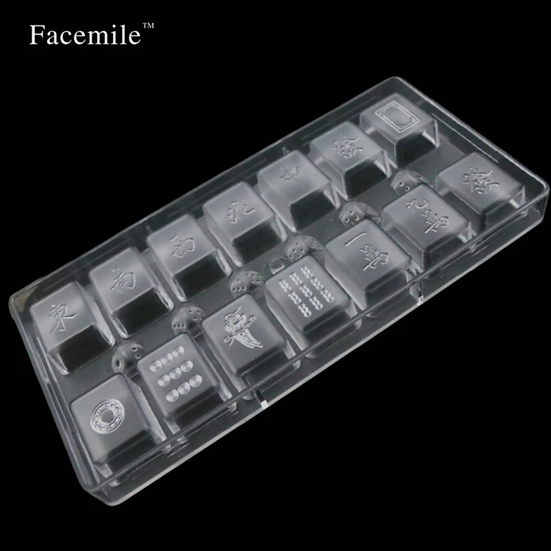 Украшение для торта Пластиковая форма выпечки Прозрачная Маджонга помадка