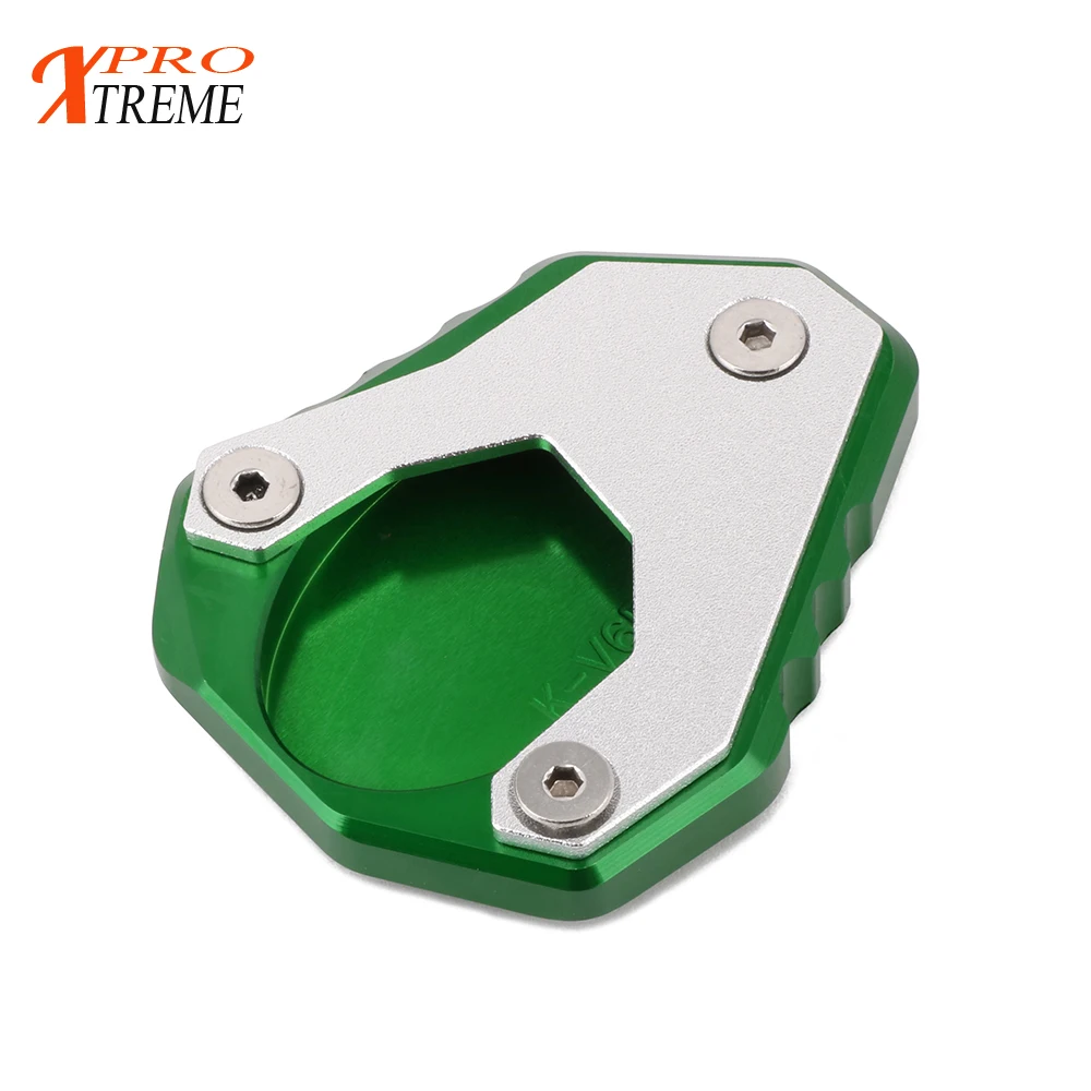 

Motorbike Aluminum Foot Pad Side Stand Kickstand Support Plate Parts For KAWASAKI Versys 650 Versys650 2015 2016 2017 2018
