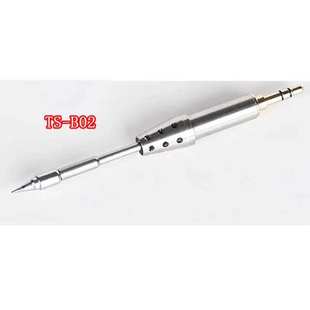 TS-B02 Tip ONLY Мини TS80 цифровая паяльная станция usb type-C QC3.0 OLED программируемый STM32 чип набор инструментов TS-D25 наконечников - Цвет: TS-B02 Tip ONLY