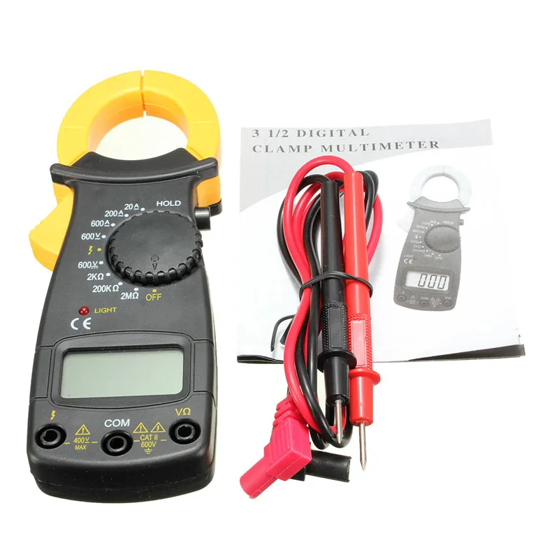 

Clamp Multimeter Digital Voltmeter Ammeter Ampermeter Ohmmeter Multimeter Volt AC DC Current Voltage Electronic Tester Clamp