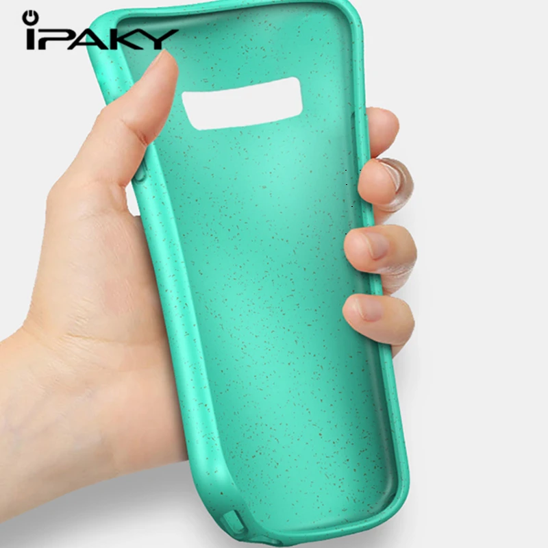 Оригинальный силиконовый Чехол IPAKY для Samsung Galaxy S10 Plus S10E красочные Матовые чехлы