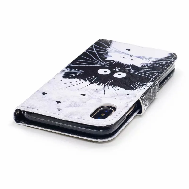 COOLY кожаный бумажник флип чехол для iPod touch 5 6 Чехол для iphone 5S 5 SE 6 6S 7 8 Plus X XR XS Max кошачий лист мрамор чехол для телефона