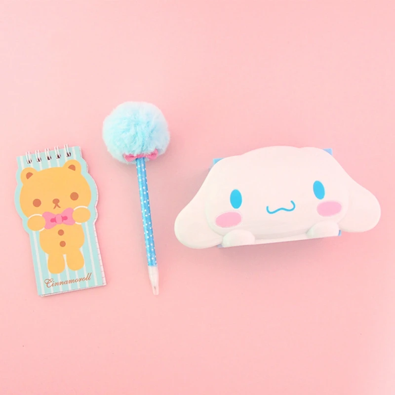 Милый мультфильм Мелодия Cinnamoroll держатель для карандашницы Kawaii ручка Подставка для детей подарок Офисные аксессуары школьные канцелярские принадлежности
