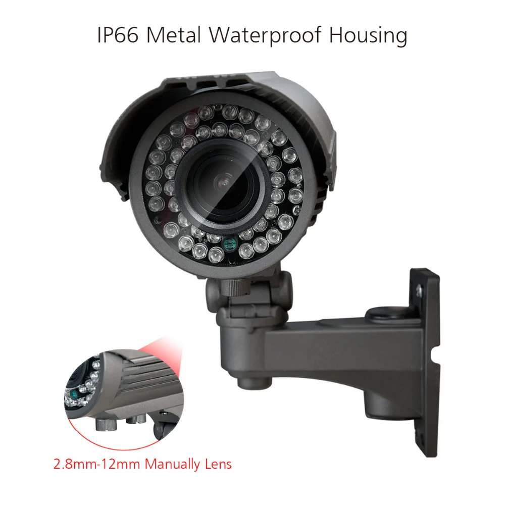 TOPROHOIME AHD H 1080P 2MP SONY IMX323 камера видеонаблюдения Водонепроницаемая 2 8 12 мм Zoon 40 м