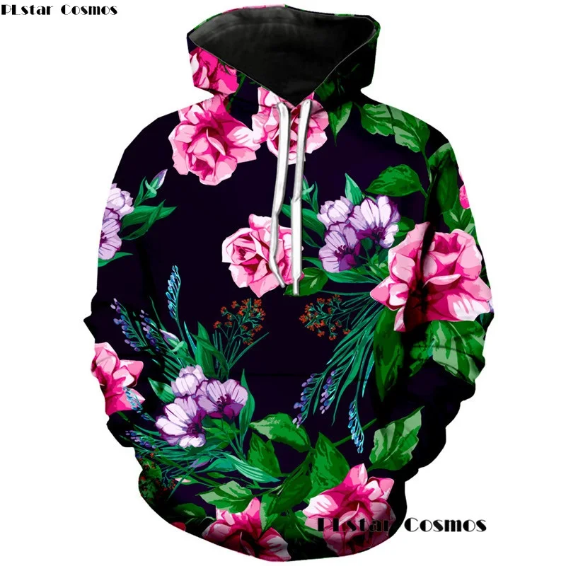 Женская толстовка с капюшоном принтом листьев и карманами|sweatshirt for woman|autumn