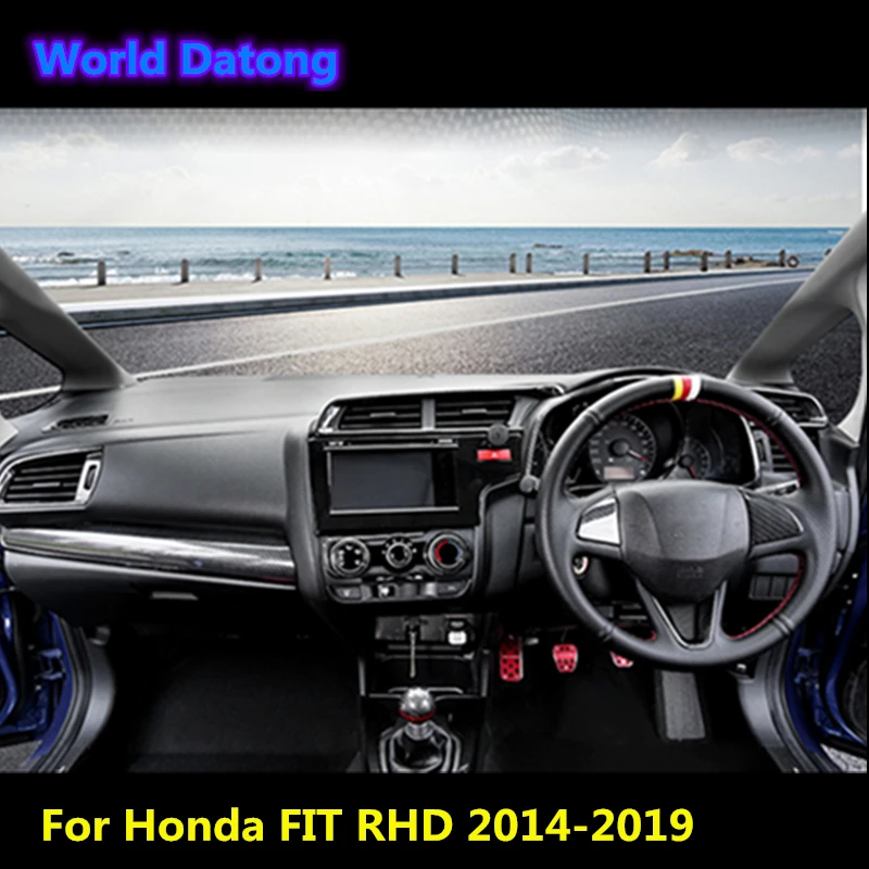 Аксессуары из углеродного волокна для отделки интерьера АБС пластика Honda JAZZ FIT RHD