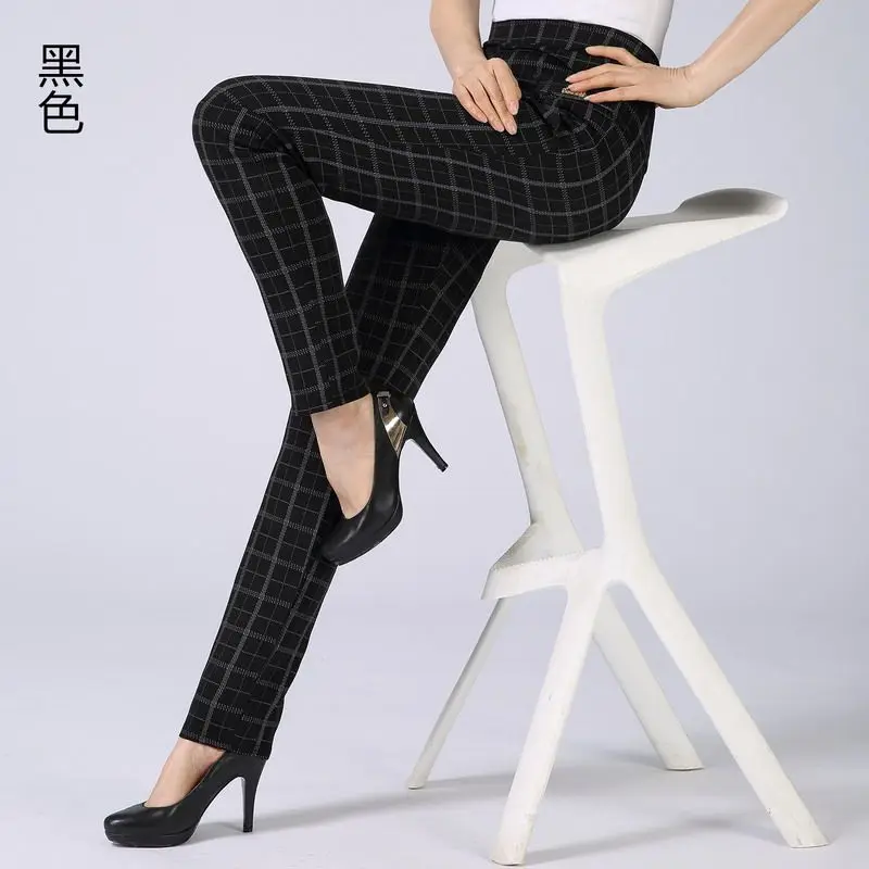 Женские повседневные брюки на весну и осень темно синие черные хаки серые для