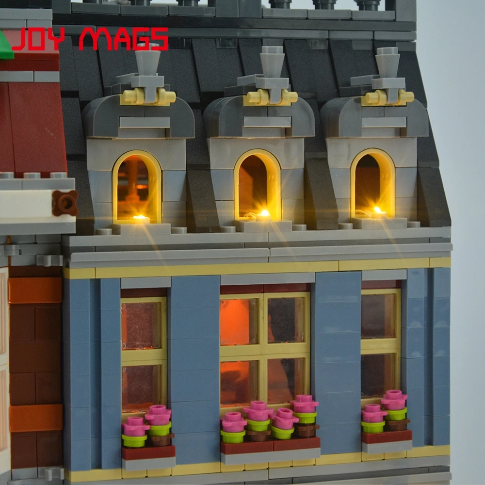 JOY MAGS светодиодный светильник для 10218 Creator Pet Shop светильник ing набор совместим с 15009(не включает модель