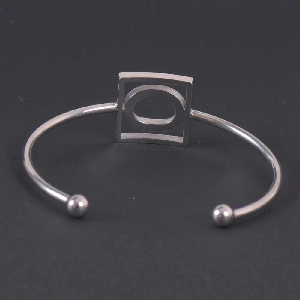 

New Aarrive N Letter Bracelet Stainless Steel Silver Color Name Bangle