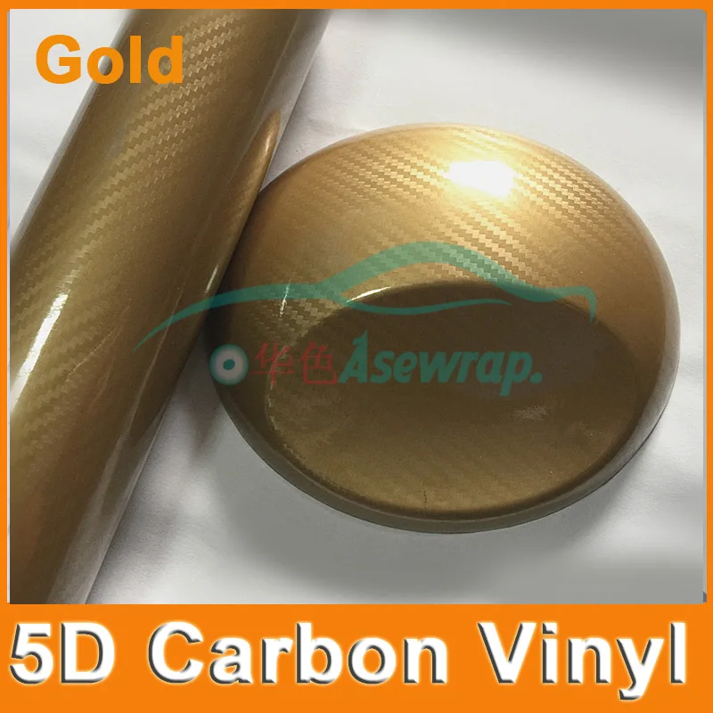 Глянцевая 5D пленка из углеродного волокна 10 см/20 см x 152 виниловая с воздушными