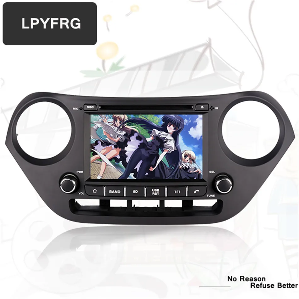 Android 10 автомобильный аудио dvd плеер для HYUNDAI I10 2014 2015 2016 2017 gps мультимедиа головное