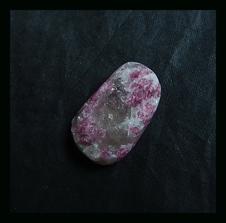 Модные Натуральный камень Drusy розовый турмалин кабошон, 25x15x7 мм, 4.6 г Модные украшения Интимные аксессуары