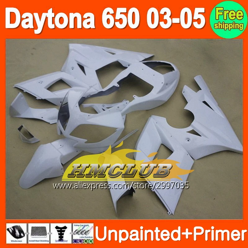 Неокрашенные Обтекатели Bodys + праймер для Triumph Daytona 650 2003-2005 Daytona650 03 04 05 2003 2004 2005
