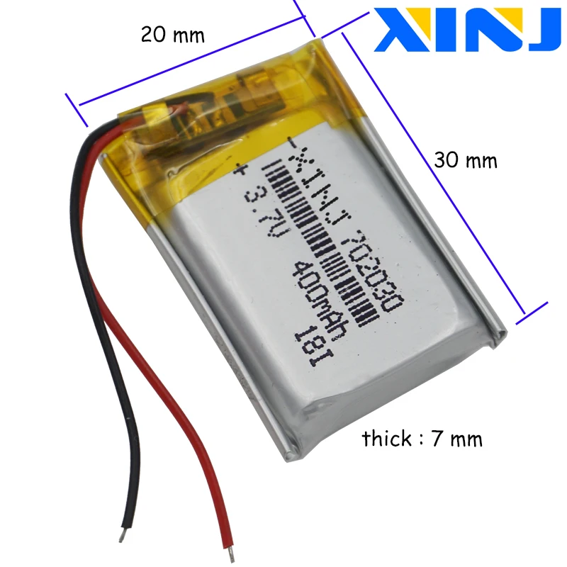 XINJ 3 7 V 400mAh полимерный литий ионный аккумулятор для GPS MP3 MP4 Электронная книга Bluetooth