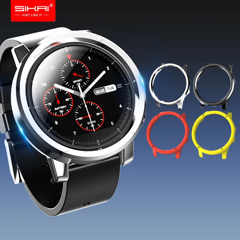 Для Amazfit Stratos 2 + чехол SIKAI защита от царапин из поликарбоната сверхлегкие