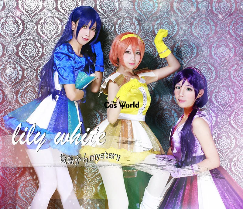 Love Live School Idol Project Lily White Tojo Nozomi Sonoda Umi Hoshizora Rin Топы платье униформа наряд аниме