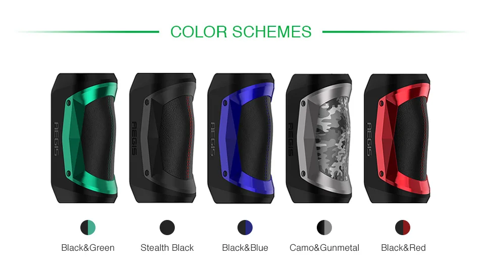 2 шт./лот Geekvape Aegis Mini 80 Вт TC MOD 2200 мАч с чипсетом AS максимум 80 Вт Выход для Geekvape Cerberus Tank Vs Aegis Legend