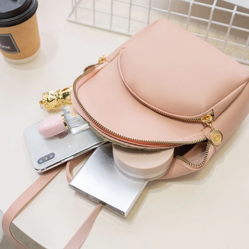 

2019 New Fashion Women Girls Mini Backpack Faux Leather Rucksack School Bag Travel Mini Backpack