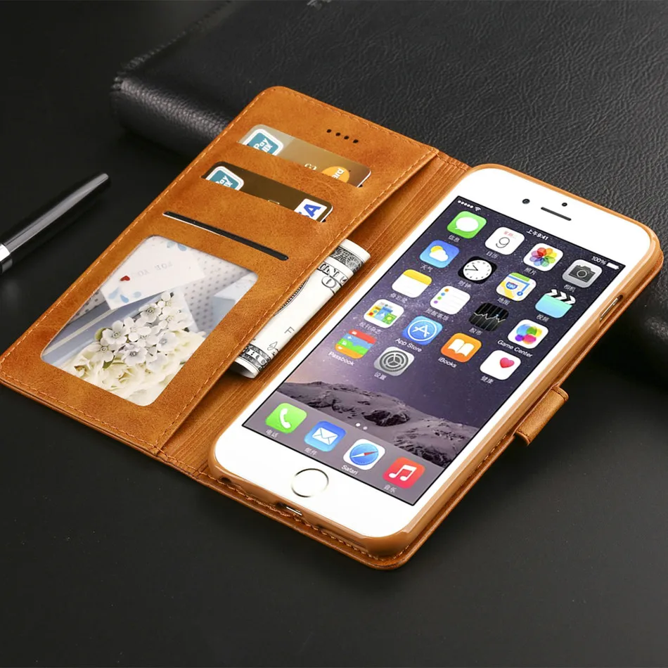 Для телефона Hoesje iphone SE Чехол кожаный Винтажный чехол для телефона s на iphone 5s чехол-книжка для iphone 5 Apple чехол-книжка