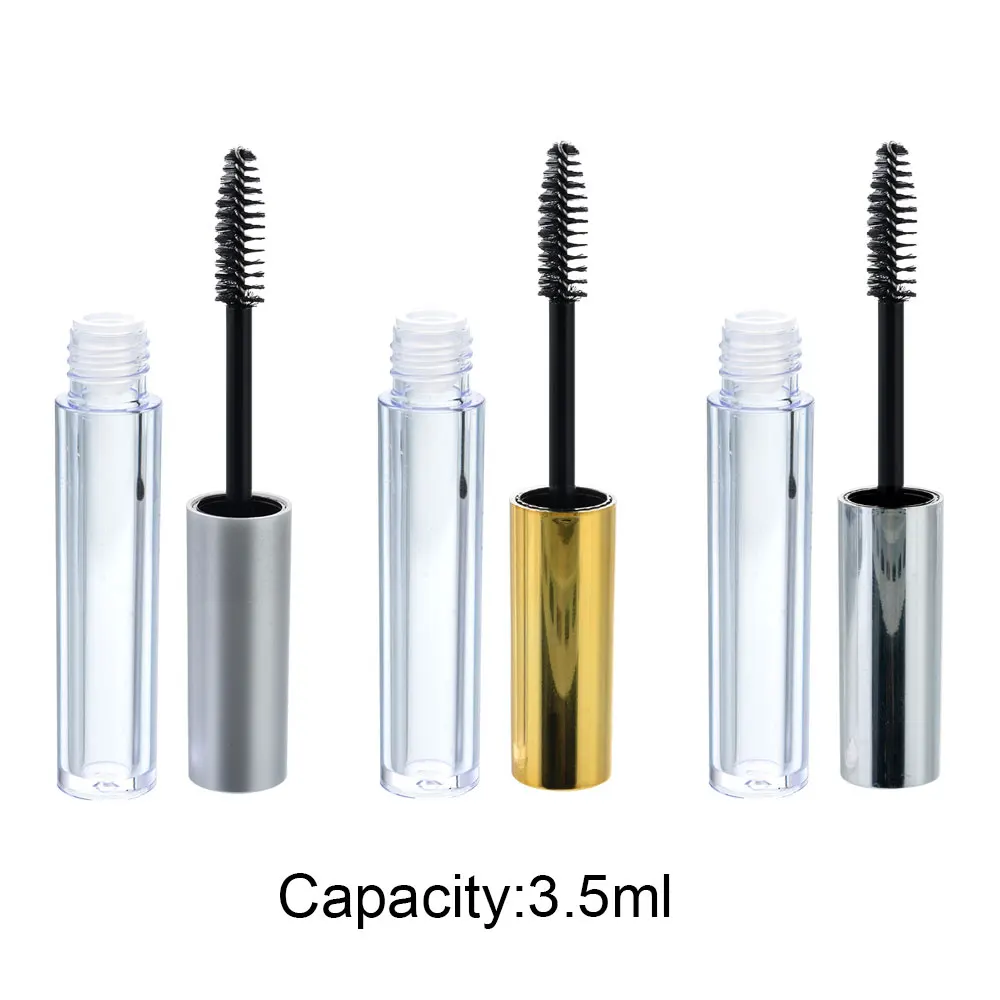 Empty Black Eyelash Tube Mascara Cream Vial Container Travel Storage Bottle Organizer Makeup Tool Accessories 3.5/10ml