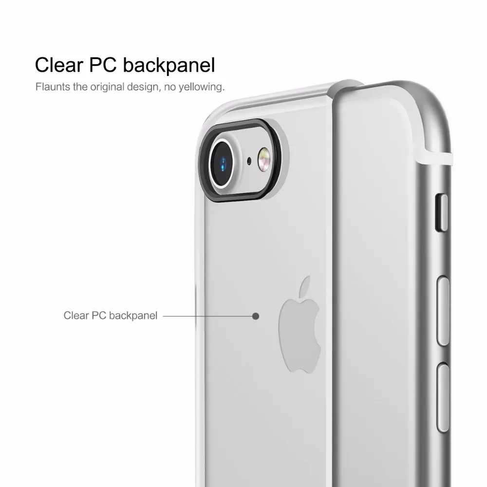 Чехол ROCK Pure Series для iPhone 7 8 Plus прозрачный чехол телефона задняя крышка |