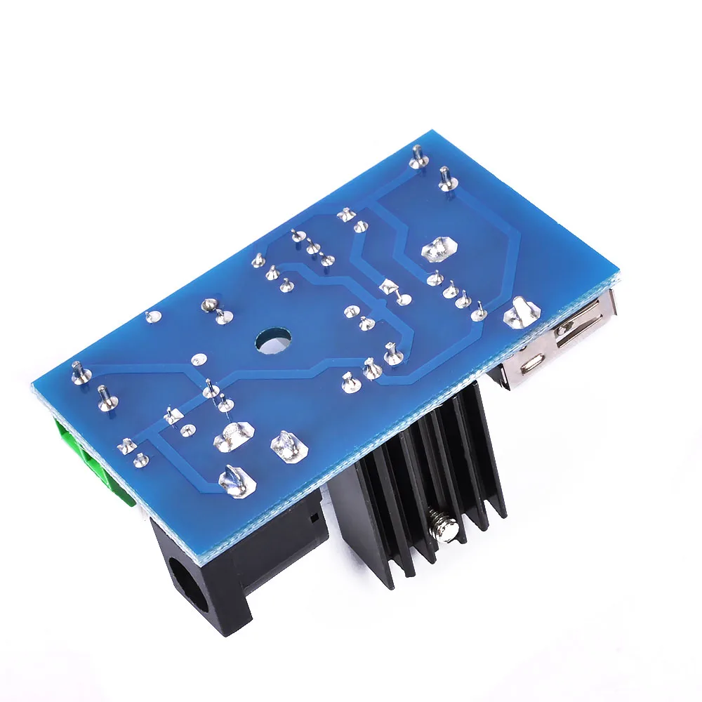 1 шт 7v 15V to 5V модуль питания 9V 12V 7805 теплоотвод с переключателем # Hbm0354|Интегральные
