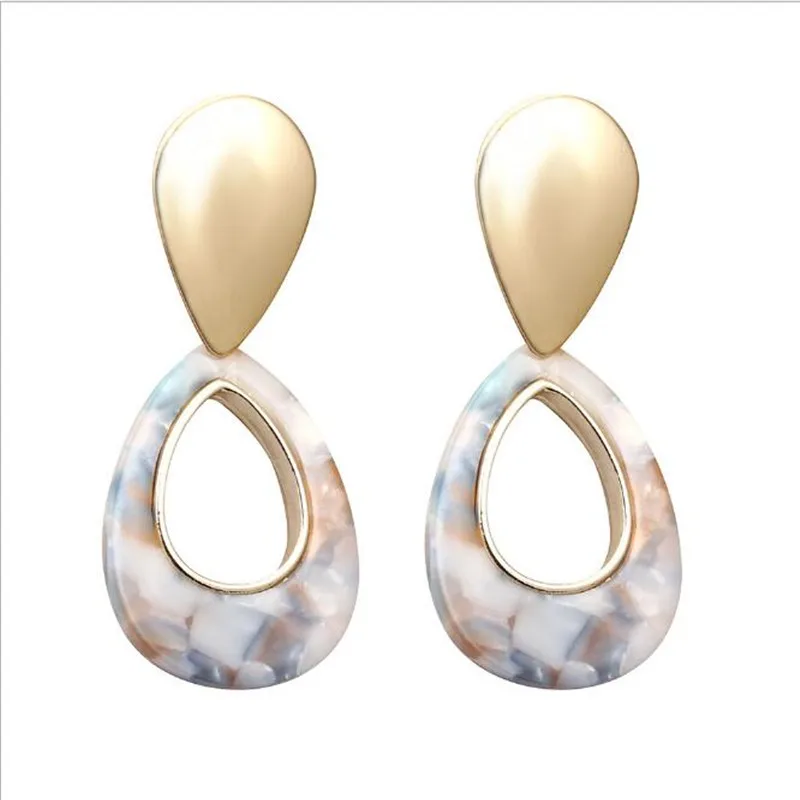 Korean Teardrop Earrings For Women Vintage Acetic Acid Dangle Female Fashion statement Jewelry Gifts Wholesale | Украшения и