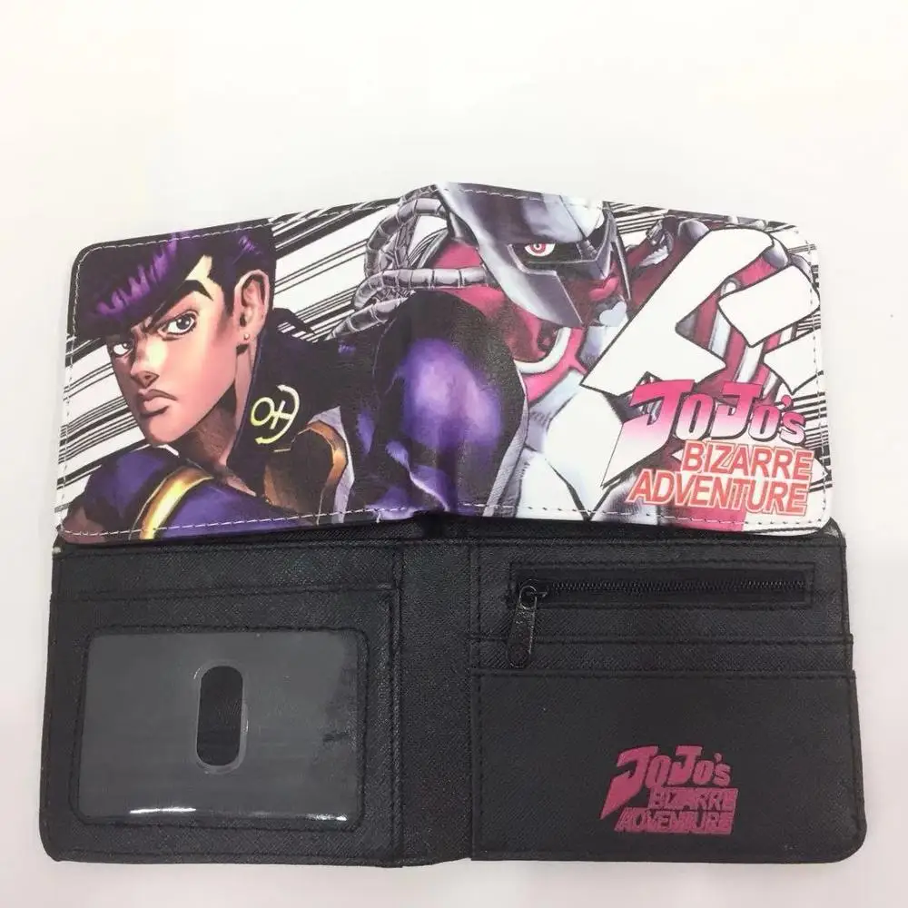 5 Новинка JOJO причудливый кошелек для приключений, мужские кожаные кошельки, carteira, доллар, цена, держатель для карт, сумка для денег, студенческий короткий кошелек - Цвет: 5