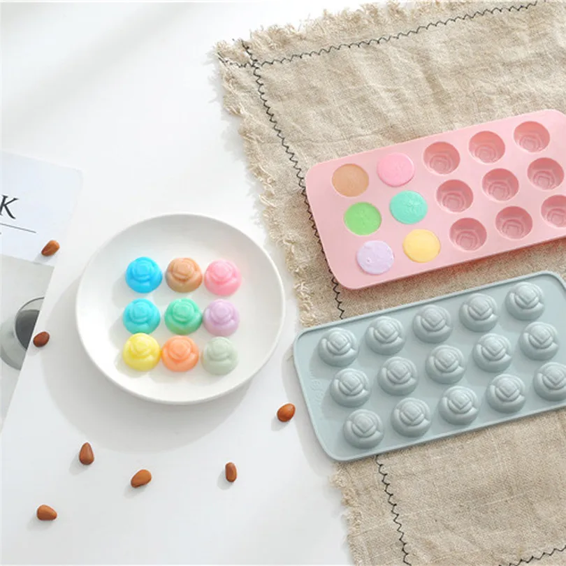 Силиконовый маленький цветок торта Форма пироженое печенье шоколад форма для