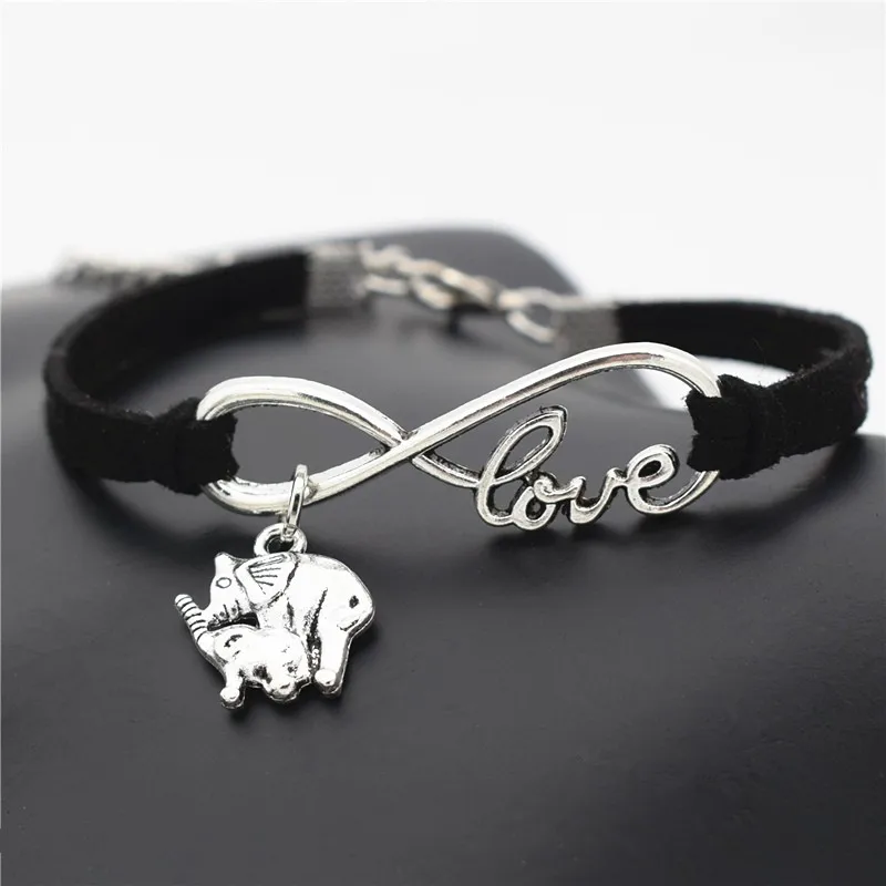 7 цветов новые вдохновляющие подарки Infinity I Love Animal Mom Baby Elephant Очаровательные