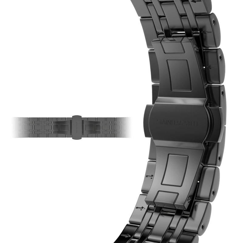 URVOI band для apple watch series 6 SE 5 4 3 2 ремешок на запястье браслет из нержавеющей стали