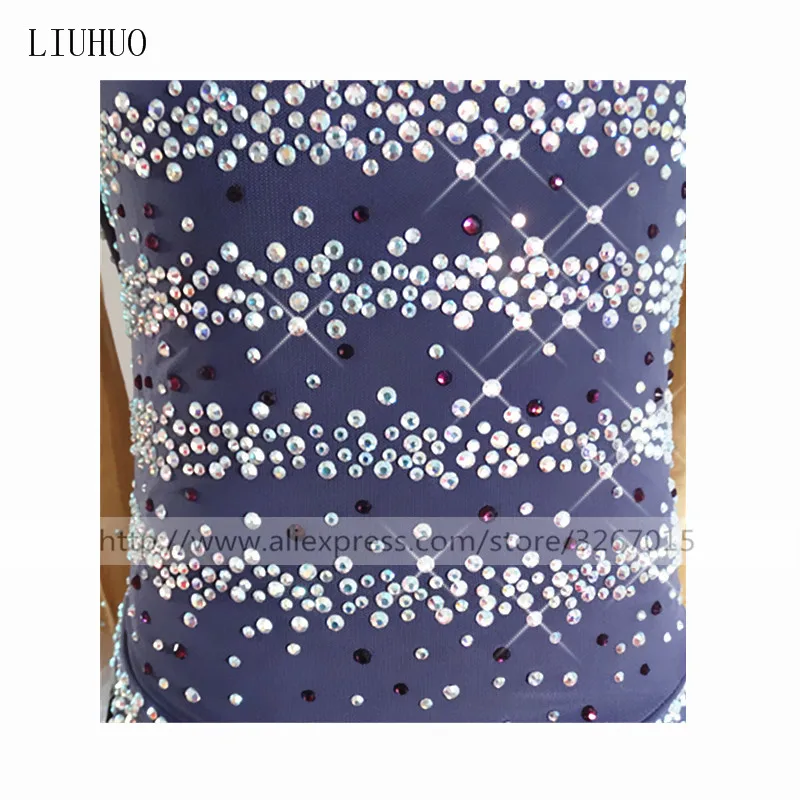 LIUHUO Figure Skating Dress Women's Girls' Ice Performance Gymnastics Competition Grey Teen Leotard Costume Dance Roller |