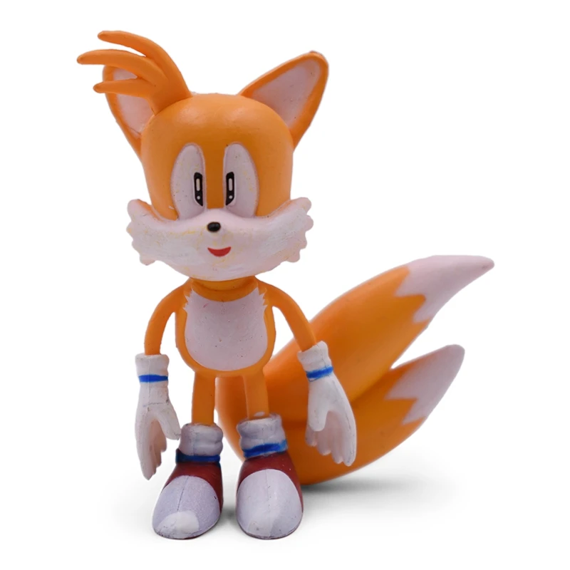 Sonic зубная щётка плюшевая кукла аниме фигурка игрушки коробки упакованы 6 шт./компл. 2st поколения бум Редкие PVC Моделя с хорошим спросом игрушка для детей герои подарок
