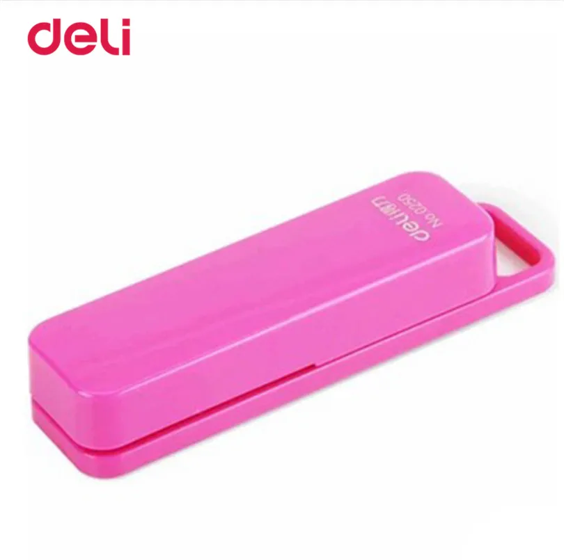 Новинка степлер для книги Deli мультфильм с коробкой офисные принадлежности
