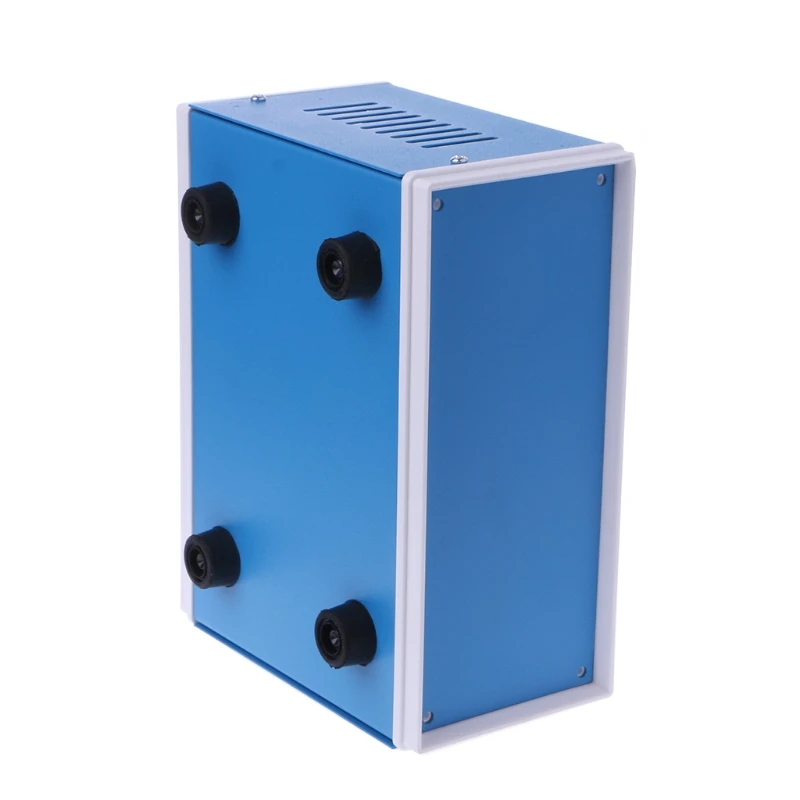 

Blue Metal Enclosure Project Case DIY Junction Box 6.7" x 5.1" x 3.1" #Aug.26