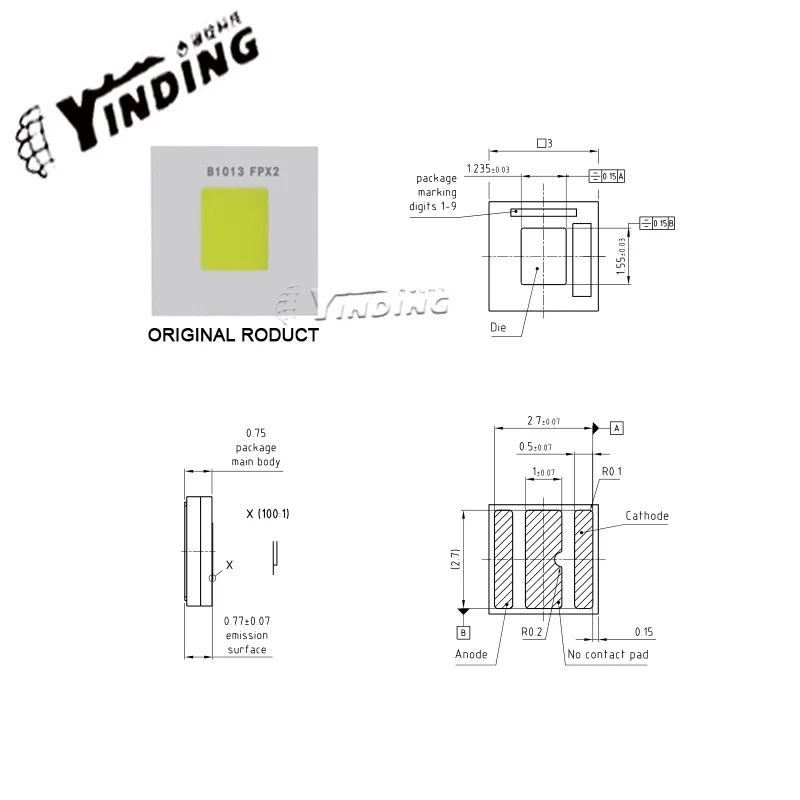 2 шт. OSRAM KP CSLPM1.F1 20 Вт высокомощный светодиодный зеленый свет сценический свет проектор Источник света 3030 дальний фонарик фитиль