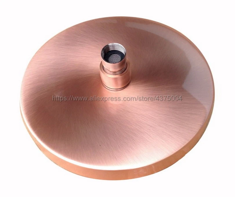 7 7 inch round rainfall shower head rainfall bathroom top sprayer antique red copper rain showerhead nsh032 free global shipping