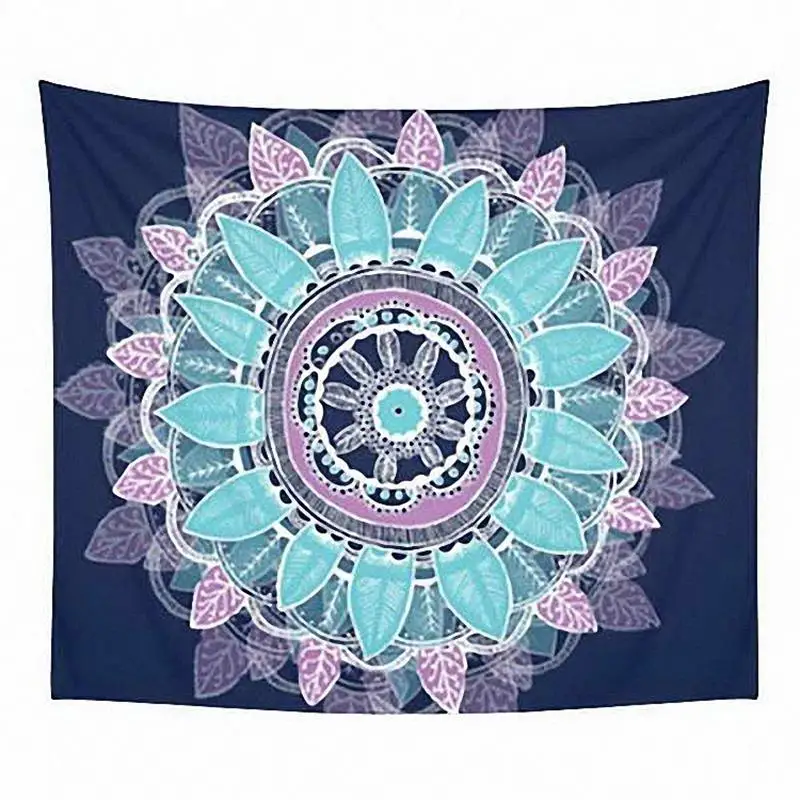 2021 гобелен с цветами мандалы лотоса Настенный Коврик для йоги одеяло индийский