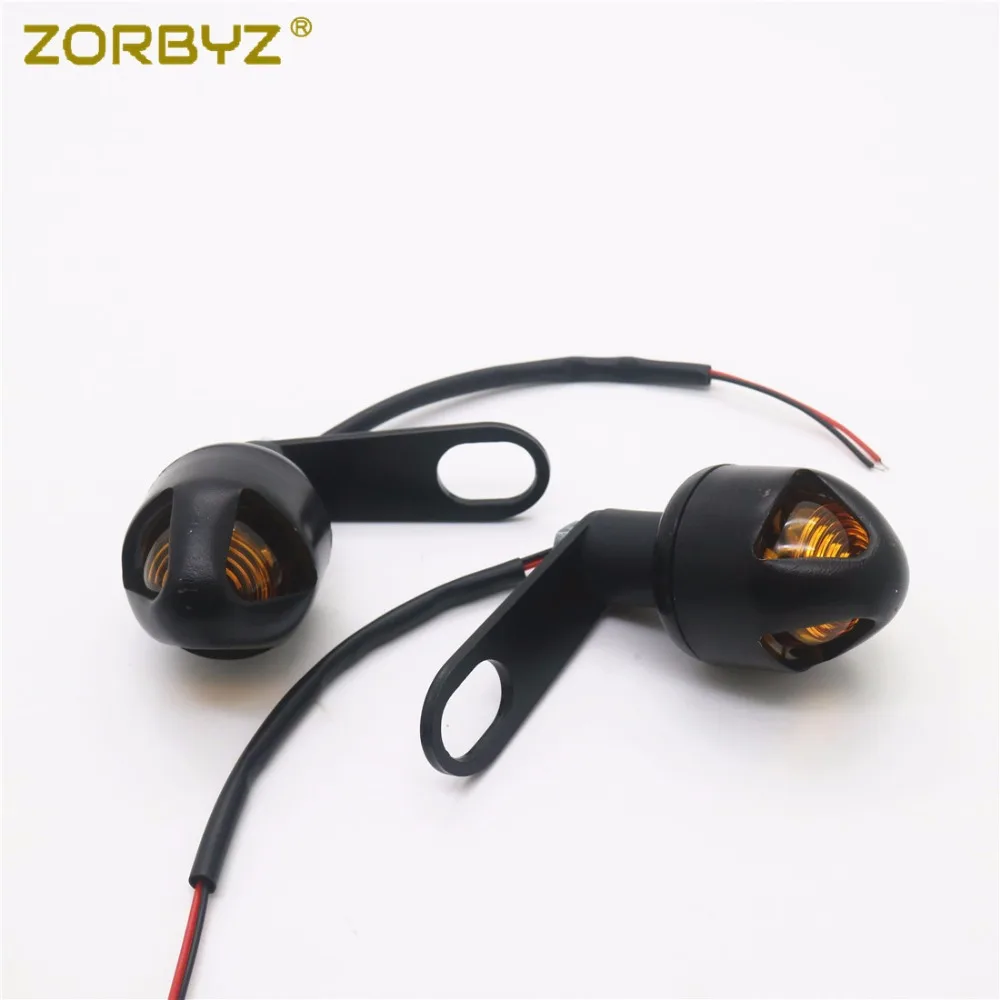 ZORBYZ мотоциклетный черный светодиодный поворотник задний амортизационный