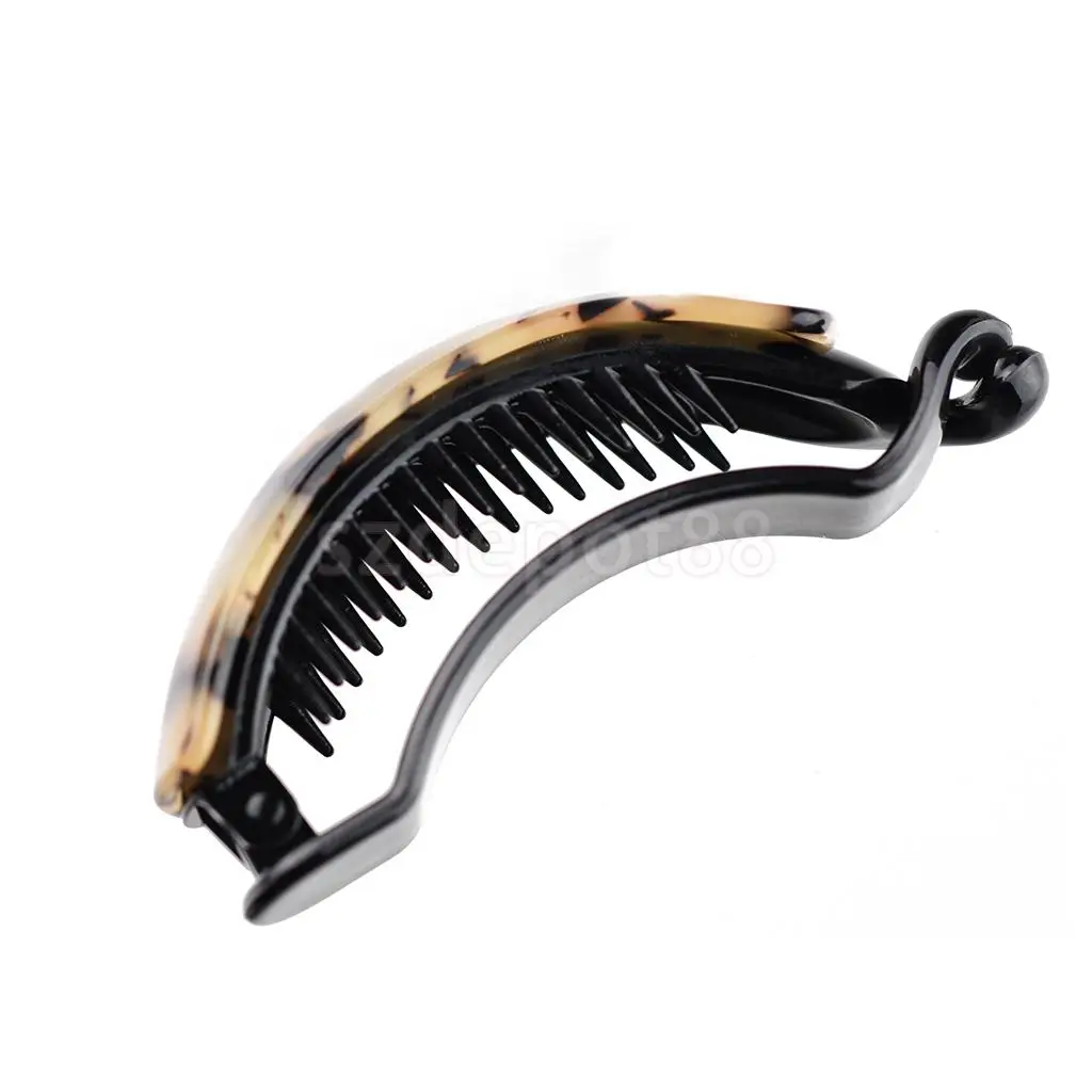 Large Long Banana Hair Clip Hairpin Acetate Headwear Ponytail Holder For Women Lady Girl |