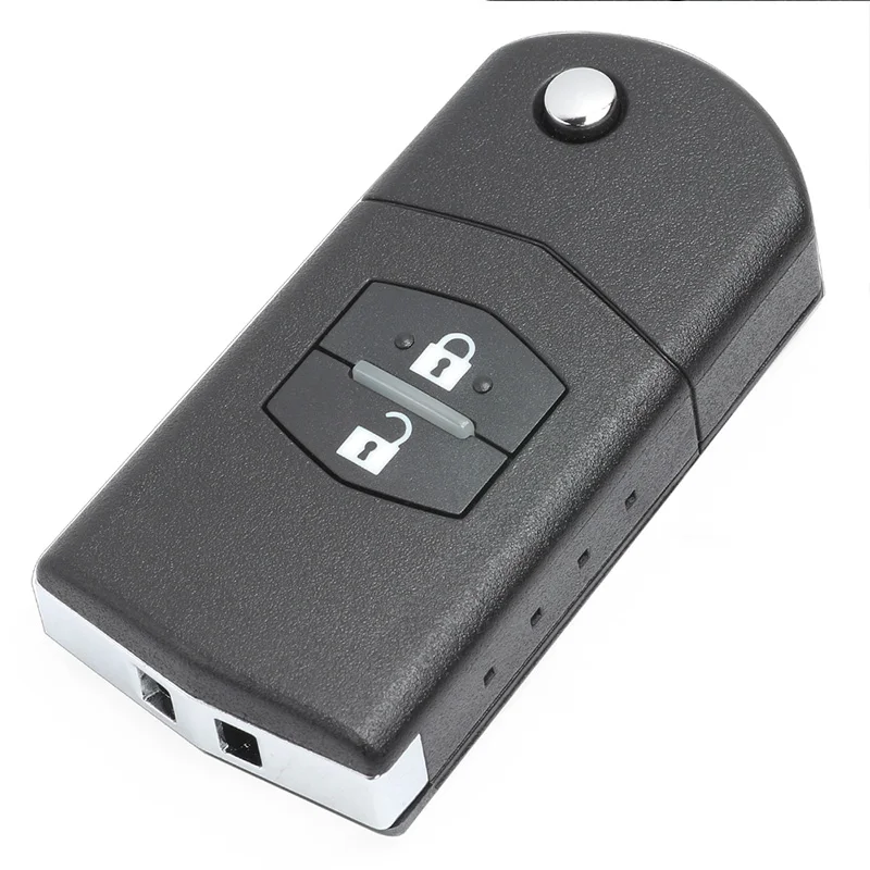 KEYECU 433 МГц 4D63 Модель № 41521/41601/41803/41835/41847 обновлен флип 2 кнопки дистанционного ключа брелок для Mazda 626 RX8 на возраст 2, 3, 6 323