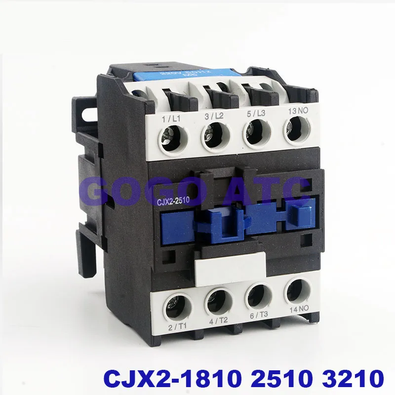 Контактор переменного тока CJX2-1810 2510 3210 1210 0910 однофазный 380 В 36 24 220 нормально