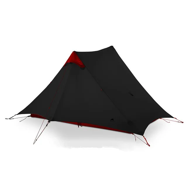 2P black 4 season LanShan 2 палатки наружная Сверхлегкая походная палатка 2 человека 3 сезона профессиональная 15D Silnylon зимняя палатка 4 сезона палатка - Цвет: 2P black 4 season