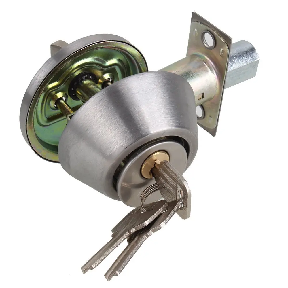 Серебряная дверь для дома одноцилиндровый заглушка хромированный металлический